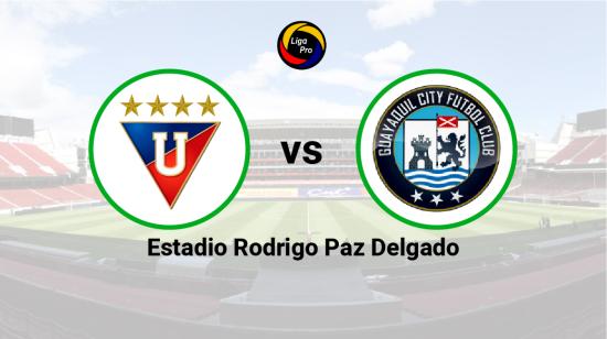 Liga de Quito se enfrenta a Guayaquil City en el estadio Rodrigo Paz Delgado, el 4 de septiembre de 2023.