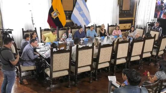 Reunión extraordinaria del Concejo de Guayaquil, el 5 de septiembre de 2023.