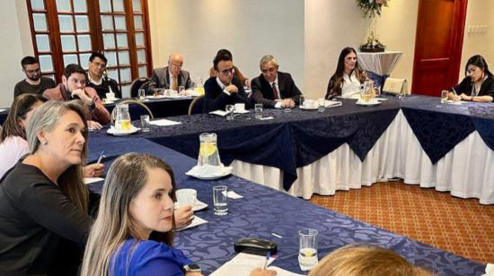 Primera reunión de la bancada de asambleístas electos por el movimiento Construye, el 5 de septiembre de 2023.