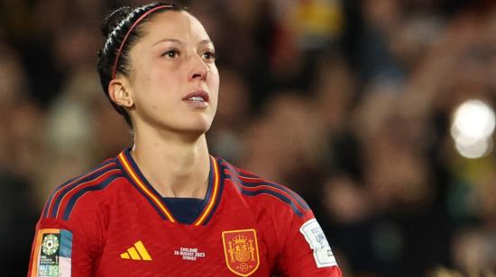 La jugadora española, Jenni Hermoso, durante un partido con su selección.