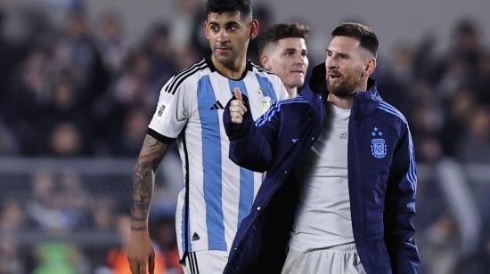 Lionel Messi celebra la victoria de Argentina sobre Ecuador, el 7 de septiembre de 2023. 