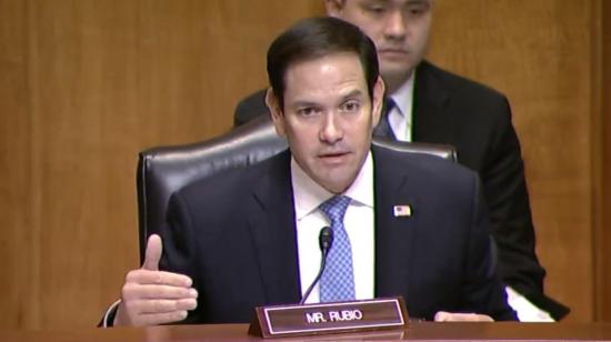 El senador Marco Rubio, durante una audiencia del comité de Relaciones Exteriores, el 7 de septiembre de 2023. 