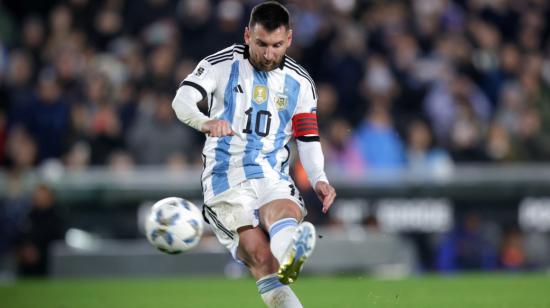 Lionel Messi en el partido ante Ecuador por Eliminatorias, el 7 de septiembre de 2023.