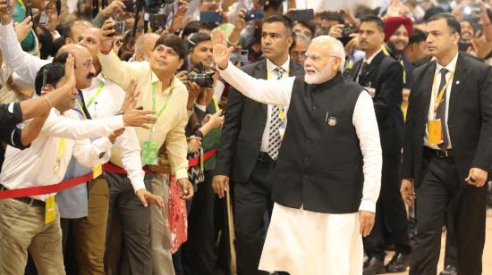 El primer ministro de la India, Narendra Modi, en la cumbre del G20.