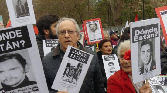 Agrupaciones de Familiares en la marcha por los 50 años del golpe militar en Chile, el 10 de septiembre de 2023. 