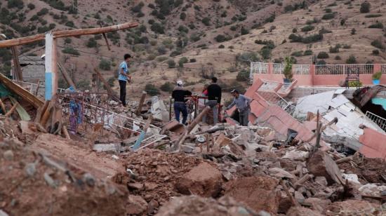  Imagen del pueblo de Targa tras el terremoto de Marruecos, el 11 de septiembre de 2023.