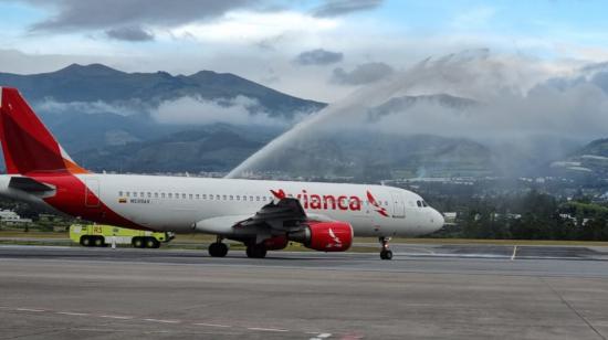Inauguración de la ruta Quito-Nueva York, de Avianca, en junio de 2023. 