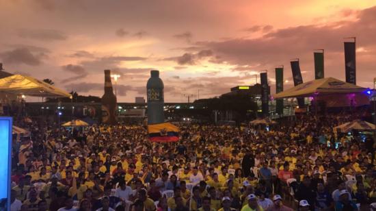 Vista panorámica del 'Fan Fest' realizado en Guayaquil, el 7 de septiembre de 2023. 