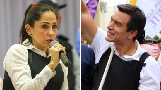 Luisa González, candidata de Revolución Ciudadana, y Daniel Noboa, candidato de ADN. 12 de septiembre de 2023 Candidatos presidenciales