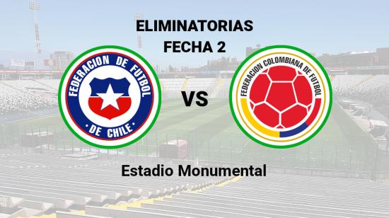 Chile se enfrenta a Colombia en el estadio Monumental de Santiago, el 12 de septiembre de 2023.