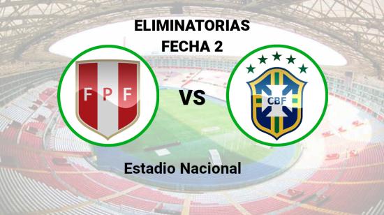 Perú se enfrenta a Brasil en el estadio Nacional de Lima, el 12 de septiembre de 2023.