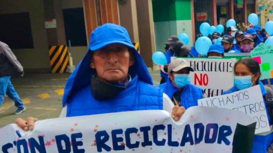 Marcha de recicladores por el Día Mundial de los Recicladores, en marzo de 2023.