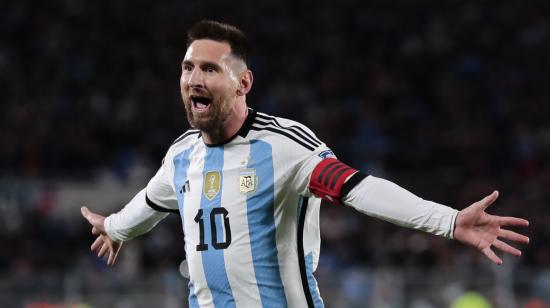 Lionel Messi celebra un gol ante Ecuador, por Eliminatorias, el pasado 7 de septiembre.