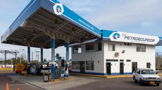 Estación de Petroecuador en Galápagos, el 11 de septiembre de 2023.