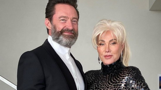 Hugh Jackman y su esposa, en la última foto que el actor subió con ella a su cuenta de Instagram.