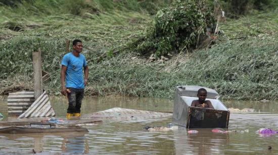 Inundaciones en Esmeraldas por desbordamiento de ríos, junio de 2023.