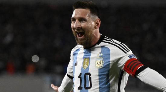 Lionel Messi con la selección argentina.