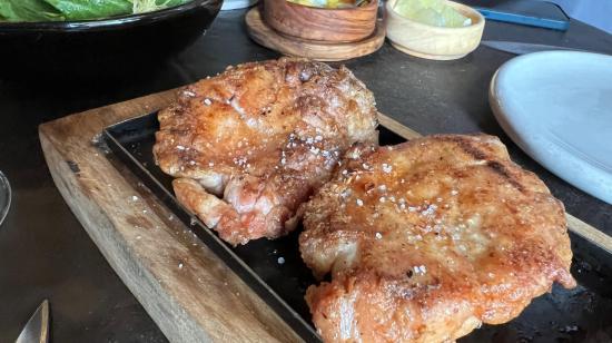 Mollejas enteras en el restaurante Don Julio, en Buenos Aires.