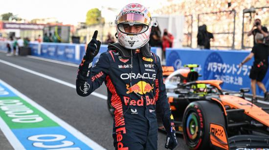 Max Verstappen, luego de la clasificación del Gran Premio de Japón, el 23 de septiembre de 2023.