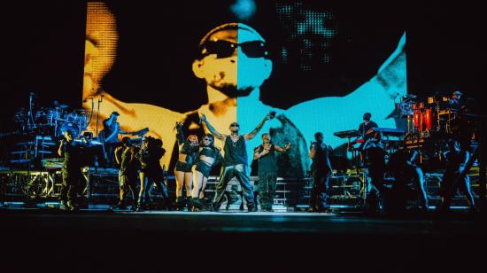 Usher cerrando su show en las Vegas en mayo 2023. 