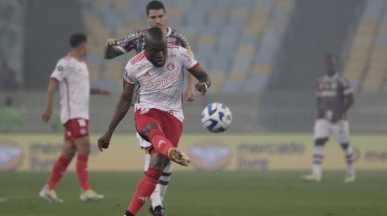 Enner Valencia en el partido de ida ante Fluminense por Copa Libertadores.