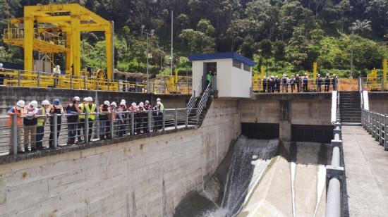 Desarenadores del complejo hidroeléctrico Toachi Pilatón, en mayo de 2021.