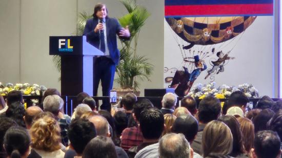 Jaime Bayly, escritor peruano en Feria de Libro Guayaquil el 23 de septiembre de 2023.