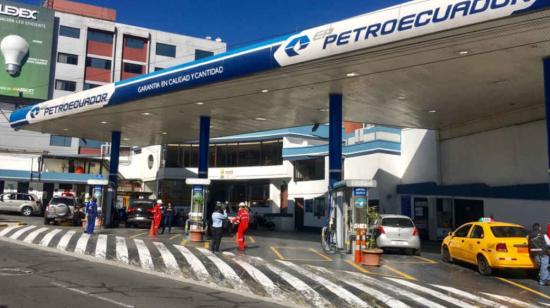 Imagen referencial de una estación de servicio de gasolina de Petroecuador.