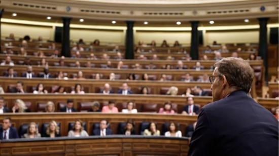 El líder conservador Alberto Núñez Feijóo no consiguió el respaldo necesario en el Congreso español.