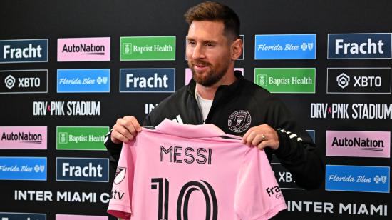 Lionel Messi con la camiseta del Inter Miami, el 16 de agosto de 2023. 