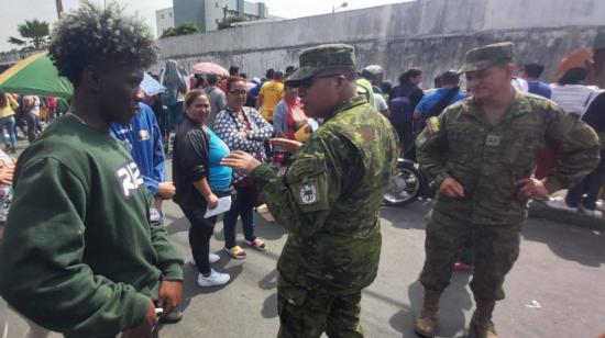 La Base de Movilización Occidental, en Guayaquil, es uno de los sitios de congregación. 01 de octubre de 2023