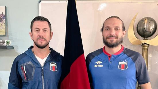 José Pardo y Jorge Iván Mancheno, nuevo directorio de Deportivo Quito. 