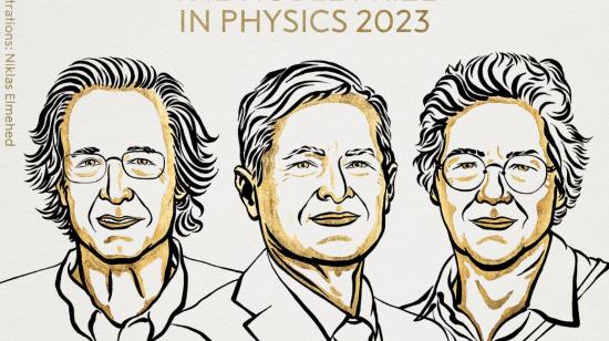 Los ganadores del Premio Nobel de Física 2023.