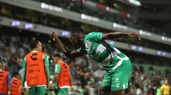 Félix Torres, durante la celebración de su gol ante Tijuana, el pasado 4 de octubre de 2023.