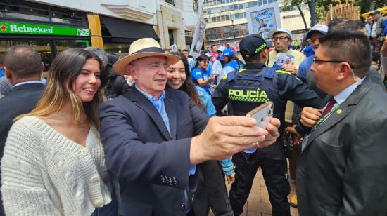 Álvaro Uribe, expresidente de Colombia, en un evento en Bogotá el 2 de octubre de 2023.