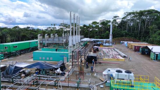 Termoeléctrica en el campo petrolero Cuyabeno, el 21 de septiembre de 2023.