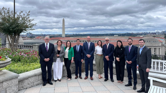 Representantes del sector privado ecuatoriano en Washington, septiembre de 2023. 