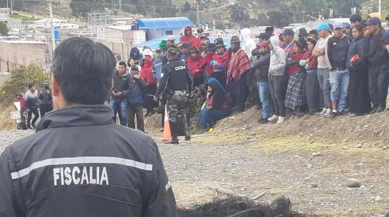 La Fiscalía investiga el crimen de un hombre que fue quemado por la comunidad en Guamote, Chimborazo, el 10 de octubre de 2023.