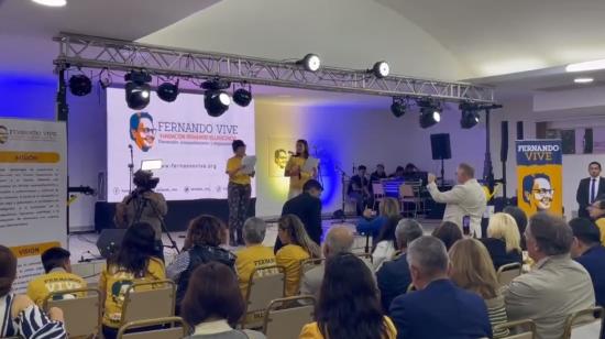 Lanzamiento de Fundación Fernando Villavicencio el 11 de octubre de 2023.