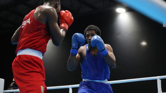 El boxeador Julio Castillo, durante los Juegos Suramericanos de Asunción, el 13 de octubre de 2022.