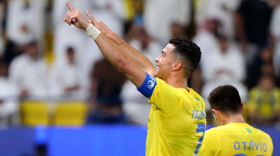 Cristiano Ronaldo celebrando su gol el martes 24 de octubre.