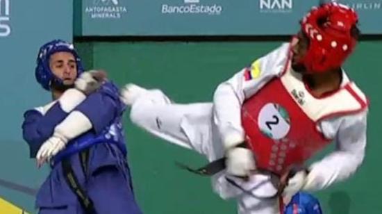 El equipo ecuatoriano de taekwondo se quedó con la medalla de bronce en los Juegos Panamericanos de Santiago, el 24 de octubre de 2023.