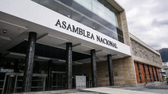 Fachada de la Asamblea Nacional, en Quito. 