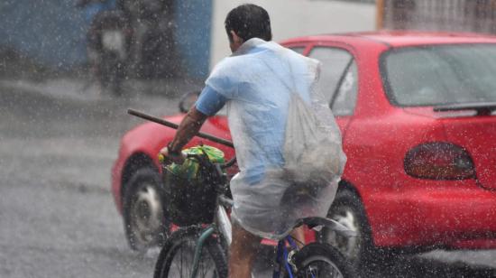 Imagen referencial de lluvias en Manabí, marzo de 2023.