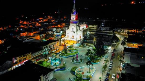 Vista general del centro de Montecristi, Manabí.