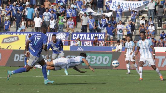 Guayaquil City y Emelec se enfrentaron en el estadio Christian Benítez, el 4 de noviembre de 2023.