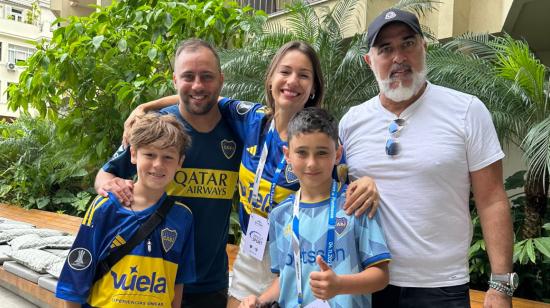 Hinchas de Boca que recibieron las entradas para la final de la Libertadores.