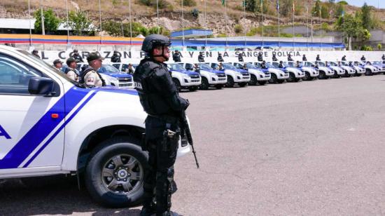 Miembros de la Policía Nacional, el 17 de octubre de 2023.