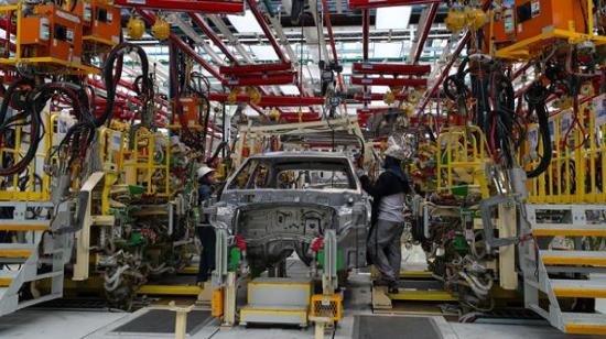 La zona de ensamblaje del Hyundai Creta CKD para el mercado local, en la fábrica de Aymesa, en Quito (Ecuador). 