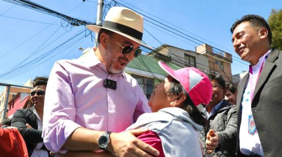 Pabel Muñoz, alcalde de Quito, en un evento el 8 de noviembre de 2022.